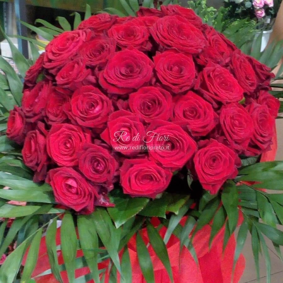 Bouquet di 35 Rose Rosse Bouquet di 35 Rose Rosse